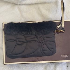 NEW! COACH FUR WRISTLET